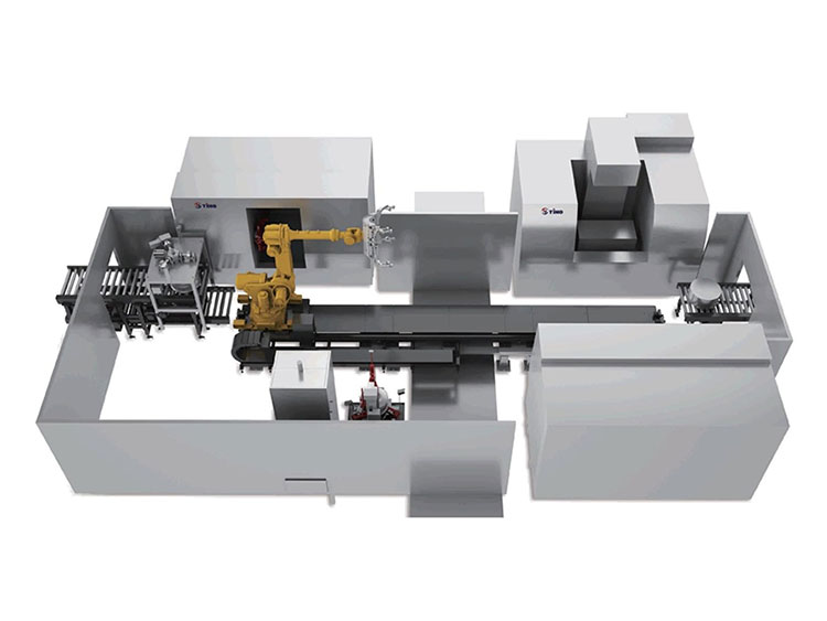 Groundrail Type Robotic Cnc Automatic Production Line